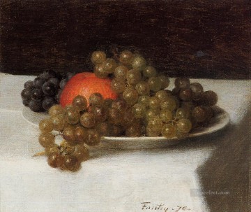 Manzanas y uvas Henri Fantin Latour bodegones Pinturas al óleo